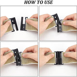 8Sets 4 Colors Zinc Alloy Belt Buckles, Belt Clasp for DIY Woman Belt Accessories, Mixed Color, 55.5x27x6mm, Hole: 4.5mm, 2sets/color