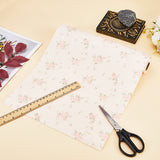 Rose Pattern PVC Shelf Liners, for Kitchen Drawer, Pink, 296x1mm, 2m/roll