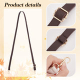 5Pcs 5 Colors Adjustable PU Leather Bag Shoulder Straps, with Alloy Swivel Clasps, Mixed Color, 71.5~132x1.85cm, 1pc/color