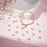 Brass Pendants, Long-Lasting Plated, Heart, Real 18K Gold Plated, 9.5x8x1mm, Hole: 3.5mm, 16pcs/box