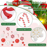 DIY Christmas Jewelry Making Findings Kit, Including Acrylic & Polymer Clay & Plastic Beads, Resin & Polymer Clay Cabochons, Red, 220Pcs/bag
