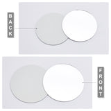 Flat Round Shape Glass Mirror, for Folding Compact Mirror Cover Molds, White, 76~100x1.5mm, 20pcs/set