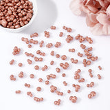 170~172Pcs Brass Beads, Rose Gold, 0.55~1.3x0.5~1.15x0.35~0.7cm, 170~172pcs/260g