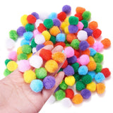 20mm Multicolor Assorted Pom Poms Balls About 500pcs for DIY Doll Craft Party Decoration