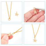 20Pcs 2 Style Brass Charms, Nickel Free, Tortoise & Starfish, Real 18K Gold Plated, 12~14.5x9x2.5~3mm, Hole: 1mm, 10pcs/style