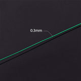 Round Copper Wire for Jewelry Making, Green, 0.3mm, about 328.08 Feet(100m)/roll