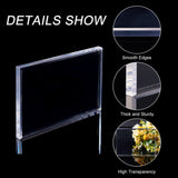 Rectangle Transparent Acrylic Display Base, for Jewelry, Toys Display, Clear, 15.2x10.15x1.15cm