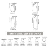 316 Stainless Steel Hoop Earrings Findings & 304 Stainless Steel Open Jump Rings Findings Kits, Stainless Steel Color, 750pcs/set