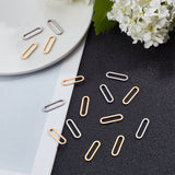 80 Pcs 2 Colors 304 Stainless Steel Linking Rings, Laser Cut, Oval, Golden & Stainless Steel Color, 40pcs/color