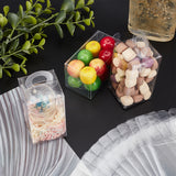 Transparent Plastic Gift Boxes, Rectangle, Clear, 3.7x3.7x7cm