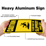 Aluminum Warning Sign, Rectangle with Word, Word, 30x20x0.08cm
