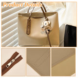 DIY Imitation Leather Women's Tote Bag Making Kit, Including Bag Straps, Needle, Thread, Zipper, BurlyWood