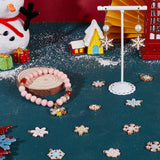 48Pcs 12 Style Christmas Alloy Enamel Pendants, with Rhinestone, Snowflake, Mixed Color, 15.5~24.5x14~19x1.5~3.5mm, Hole: 1.5~2mm, 4pcs/style