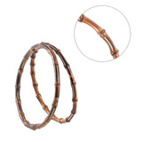 Bamboo Bag Handles, Ring, 170~175x10~15mm, Inner Diameter: 150mm
