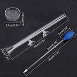Glass Fish Shrimp Feeding Tube and Dish, with Acrylic Coral Feeder Aquarium Pipette, Clear, 30cm
