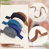 6 Colors Flat Polycotton Ribbon, Garment Accessories, Gift Wrapping, Mixed Color, 1 inch(25mm), about 4.9~5 yards/color