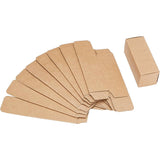 Paper Cardboard Boxes, Essential Oil Packing Box, Gift Box, Rectangle, Sandy Brown, 9.1x3.7x3.6cm, Unfold: 18.6x7.2x0.1cm