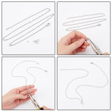30Pcs 2mm 304 Stainless Steel Cable Chain Necklaces for Men Women, Stainless Steel Color, 24.2 inch(61.5cm)