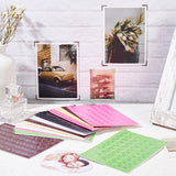 24 Sheets 6 Colors DIY Frame Scrapbook, Triangle Photo Corner Plastic Stickers, Rectangle, Mixed Color, 14.7x10.3x0.03cm, Triangle: 1.2x1.55cm, about 102pcs/sheet, 4 sheets/color