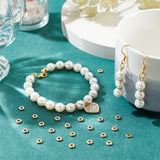 Brass Beads, Long-Lasting Plated, Donut, Real 18K Gold Plated, 5x1.5mm, Hole: 1.5mm, 60pcs/set