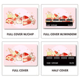 PVC Plastic Waterproof Card Stickers, Self-adhesion Card Skin for Bank Card Decor, Rectangle, Rabbit, 186.3x137.3mm