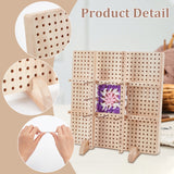DIY Knitting Tool Sets, including 1 Set Rubber Wood Crochet Blocking Board, 20Pcs 304 Stainless Steel Bar, Stainless Steel Color, 12.3~28x1~28x0.8~2cm