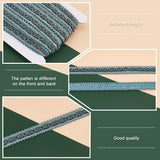 Polyester Braid Trimming, for Curtain Decoration Boho Costume, Light Blue, 16x2mm, about 15m/Card