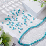 1 Strand Natural Howlite Beads Strands, Dyed & Heated, Heishi Beads, Flat Round/Disc, 4x2mm, Hole: 0.7mm, about 154pcs/strand, 15.43 inch(39.2cm)