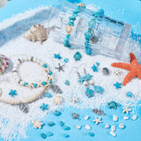 DIY Ocean Theme Bracelet Making Kit, Including Synthetic Howlite & Magnesite Beads, Alloy Charms, Starfish & Turtle & Chips & Round, Mixed Color, 17x14x7mm, Hole: 1mm, 10pcs