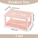 Plastic Cosmetic Brush Storage Stands, for Makeup Brush Holder, Misty Rose, 13x20x10cm