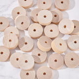 30Pcs Birchwood Wheel, with 15Pcs Birchwood Sticks, DIY Childen Toy Accessories, BurlyWood, Wheel: 28x10mm, Hole: 5mm, Sticks: 150x5mm