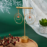 48Pcs 2 Style Alloy Open Back Bezel Pendants, For DIY UV Resin, Epoxy Resin, Pressed Flower Jewelry, Ring & Rectangle, Golden, 8pcs/style