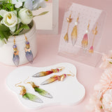 DIY Wing Earring Making Kit, Including Resin Pendants, Glass Pearl Beads, Brass Pendants & Earring Hooks, Iron Bar Links Connectors, Mixed Color, 171Pcs/box