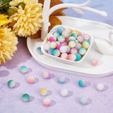 160Pcs 8 Colors Imitation Pearl Acrylic Beads, Berry Beads, Combined Beads, Round, Mixed Color, 12mm, Hole: 1mm, 20pcs/color