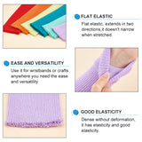 6Pcs 6 Colors Polyester Elastic Ribbing Fabric for Cuffs, Waistbands Neckline Collar Trim, Mixed Color, 400x70x3mm, 1pc/color