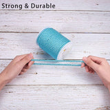 Polyester Cord, Twisted Cord, Dark Turquoise, 5mm, about 18~19yards/roll(16.4m~17.3m/roll)