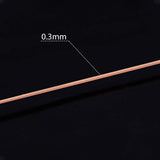 Round Copper Wire for Jewelry Making, Long-Lasting Plated, Raw(Unplated), 28 Gauge, 0.3mm, about 327 Feet(109 yards)/roll