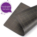 Rubber Magnetic Tool Holder, Mag Pad Strong Magnetic Car Repair Tool Pad, Flexible Magnetic Parts Tray, Rectangle, Black, 152.4x195x1.4mm