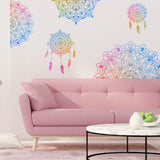 PVC Wall Stickers, Wall Decoration, Flower Pattern, 900x390mm