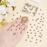 100Pcs 304 Stainless Steel Spacer Beads, Metal Findings for Jewelry Making Supplies, Saucer Beads, Stainless Steel Color, 6x3mm, Hole: 1.8mm