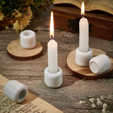Porcelain Candle Holder, Column, White, 33x31mm, 5pcs/box