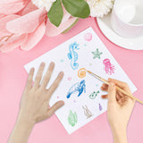 Custom PVC Plastic Clear Stamps, for DIY Scrapbooking, Photo Album Decorative, Cards Making, Stamp Sheets, Film Frame, Sea Horse, 160x110x3mm