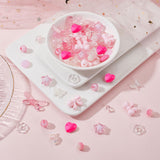 DIY Cute Beaded Stretch Bracelet Making Kit, Including Flower & Star & Bowknot & Heart & Butterfly & Candy Acrylic Beads, Elastic Thread, Pink, 20x34x5.5mm, Hole: 1.8mm, Beads: 150Pcs/bag