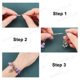 9Pcs 3 Style Brass European Style Bracelet Making, Mixed Color, 3pcs/style