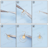 Vacuum Plating 304 Stainless Steel Charms, Textured, Laser Cut, Flat Round, Mixed Color, 15x0.8mm, Hole: 1.5mm, 30pcs/box