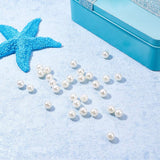 ABS Plastic Imitation Pearl Round Beads, Dyed, No Hole/Undrilled, Beige, 8mm, about 1500pcs/box