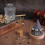 32Pcs 8 Style Alloy Enamel Pendants, Light Gold, Crow Charm, Mixed Color, 20x22.5x1.5mm, Hole: 1.6mm, 4pcs/style