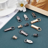 3 Colors Alloy Hanger Ring and Bag Lock Clasps, with with Iron Screws, for Bag Replacement Accessories, Mixed Color, 4.9x1.6x0.7cm, Hole: 11x11mm