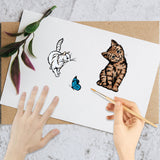 Custom PVC Plastic Clear Stamps, for DIY Scrapbooking, Photo Album Decorative, Cards Making, Stamp Sheets, Film Frame, Cat Shape, 160x110x3mm