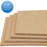 Self-adhesive Sticker Cork Board, Wall Tiles, Peru, 30x21.3x0.3cm, 6 sheets